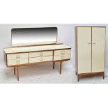 A 1960s two door wardrobe and dressing table (2).