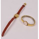 OMEGA; a 9ct yellow gold cased lady's wristwatch,