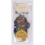 A pair of WWI medals; the British War Medal and the Victory Medal awarded to 303926 Pte E.S.B.