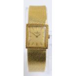 BAUME & MERCIER; an 18ct yellow gold cased lady's watch,