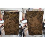 A pair of large early 20th century French tapestries depicting hunting scenes,