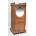 A late 19th century French oak vestiaire,