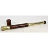 A Ross of London military issue single draw telescope with leaded body, pattern 373a, no.