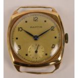 MAPPIN; a 9ct gold cased manual wind gentleman's wristwatch,