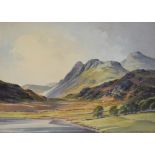 JACK BEDDOWS (1943-1993); watercolour, a Lake District landscape, signed lower right, 33 x 46cm,