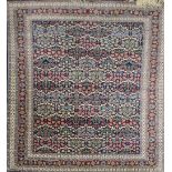 A modern Persian rug with floral panel decoration, 147 x 232cm.