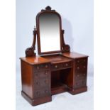 A Victorian mahogany dressing table,