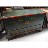 A Lane of Virginia painted Shaker style marriage chest,