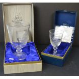 A large Stuart Crystal limited edition commemorative chalice, no.