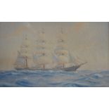 H. HAND; a watercolour depicting 'S.S. Maxwell' built by Royden of Liverpool for Messrs.