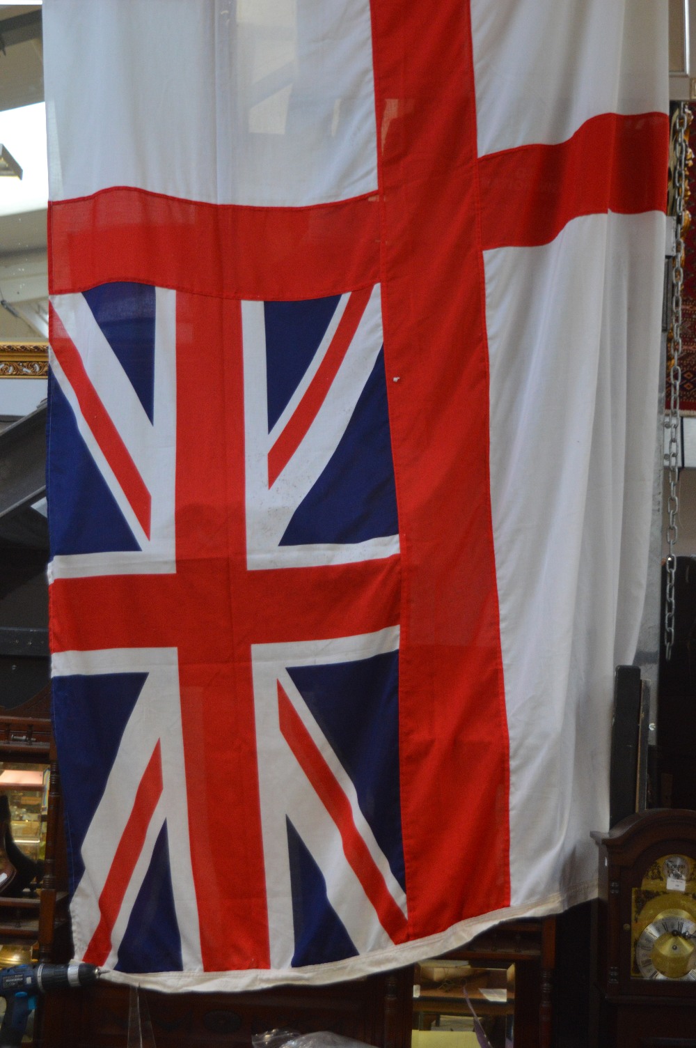 A very large naval ensign approx 320 x 190cm.