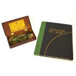 A boxed set of early 19th century W & T Avery of Birmingham scales and a related book entitled