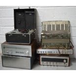 A quantity of musical equipment to include a Pioneer stereo receiver Model SX-434,