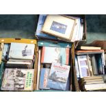 A large quantity of naval and military related books to include, 'Historic Ships',