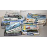 A very large quantity of boxed unbuilt scale model aircraft to include Airfix.