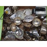 A quantity of plated ware to include teapots, jugs, sugar bowls etc,