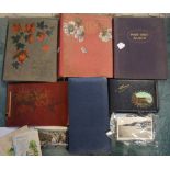 Six albums containing vintage, Edwardian and Victorian photographs,