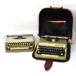 An Imperial Good Companion vintage typewriter and an Adler vintage typewriter (Adler Tippa) (2).