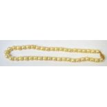 A vintage pearl necklace with 14ct gold clasp and a graduating pearl necklace with 14ct gold clasp.