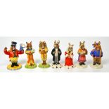 Seven boxed Royal Doulton Bunnykins figures; DB297 'Winter Lapland',