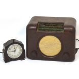 A vintage Bakelite Bush radio type D.A.C.