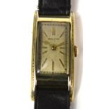 Bulova; 1936 gentlemen's wristwatch, long gold filled Curvex case,