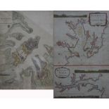 Robert Sayer; an 18th century colour map depicting Falmouth and Carreg Road 50 x 35cm,