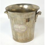 A Krug Champagne, Argit Champagne bucket with Krug emblem to the front.