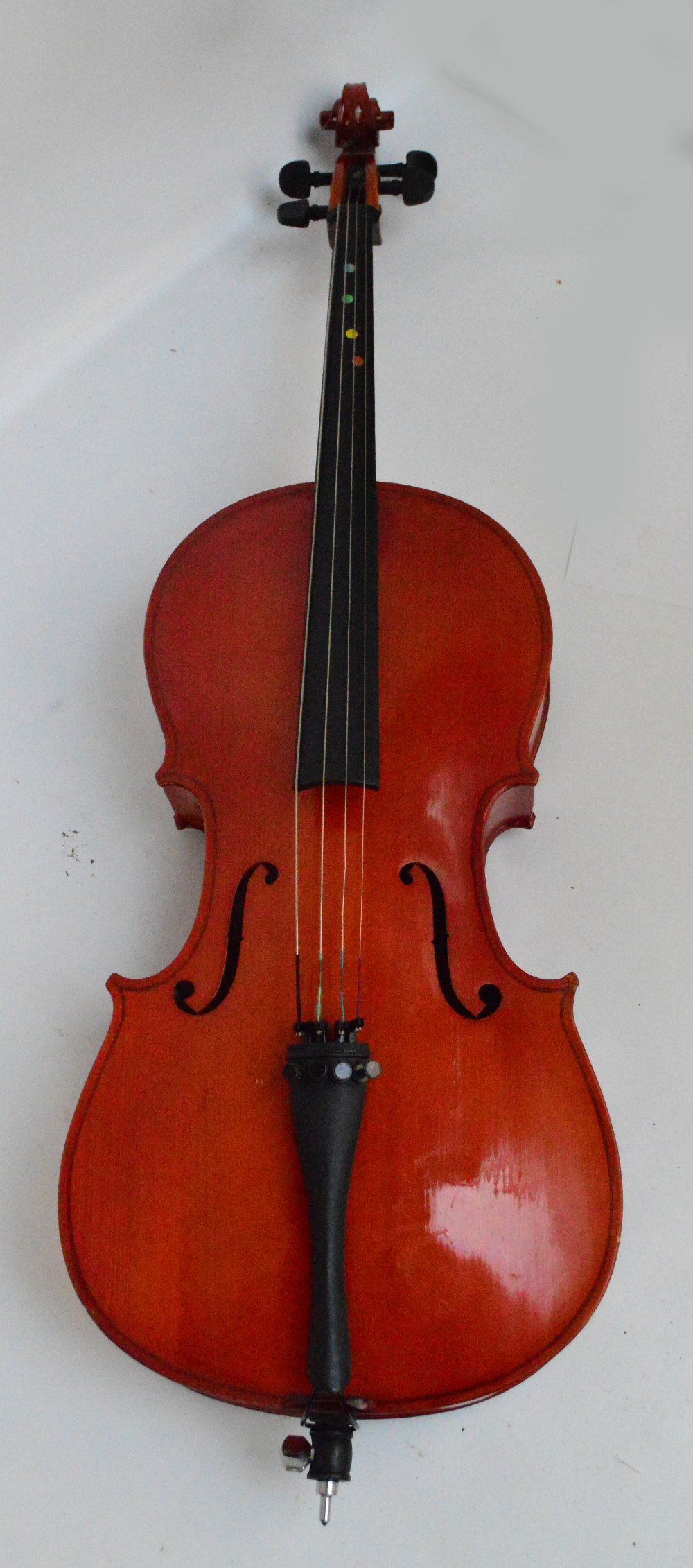 A modern Stentor student's violoncello, length of back 60cm.