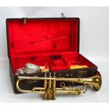 A Zenith mkIII trumpet by J.R. Lafleur, London, cased with accessories.