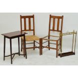 A pair of chairs,