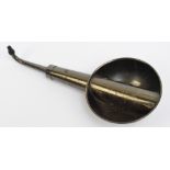 An Edwardian English telescopic ear trumpet, unnamed, length at shortest 28cm,