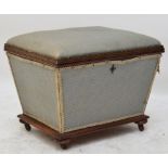 A Victorian mahogany small Ottoman stool,