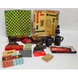 A quantity of collectors' items including a "Spud" gun, a box with a cribbage board in the lid,