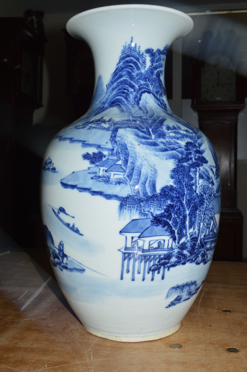 A large late 19th/early 20th century Chinese baluster vase with flared rim, - Image 9 of 13