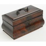 A 19th century mahogany tea caddy of rectangular form,