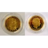 An Elizabeth II Britannia gold proof £25 coin, 2010, boxed and with certificate of authenticity, no.