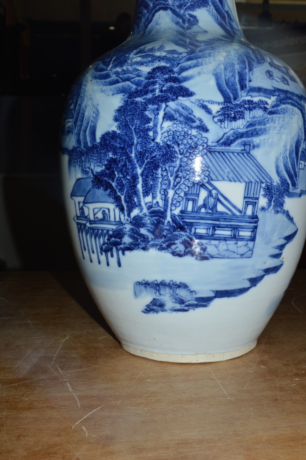 A large late 19th/early 20th century Chinese baluster vase with flared rim, - Image 4 of 13