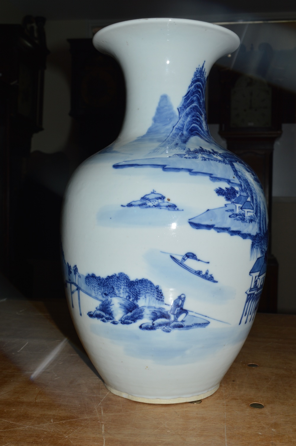 A large late 19th/early 20th century Chinese baluster vase with flared rim, - Image 8 of 13