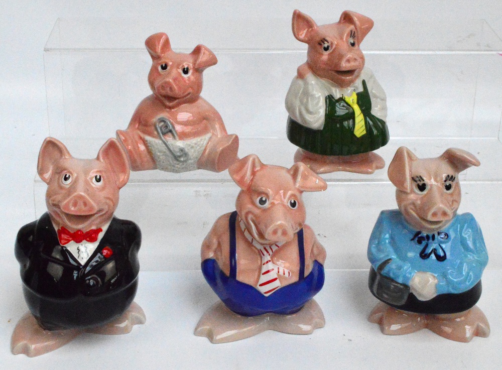 A set of five boxed Natwest Wade piggy banks.