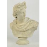 An Art Union of London 19th century Parian bust after C.