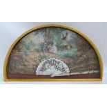 An early 19th century French folding fan,