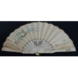 A 19th century folding fan,
