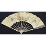 A late 18th/early 19th century European folding fan,