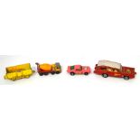 A Corgi 'Monkee Mobile' with four figures, a Lesney Foden concrete truck,