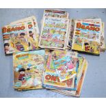 A quantity of Beano comics.