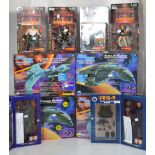 A quantity of boxed Star Trek figures by Playmates to include Next Generation 'Klingon Attack