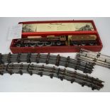 A boxed Hornby Meccano 0 gauge model train 'Princess Elizabeth 6201 LMS' and a quantity of loose