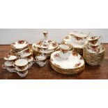 A large quantity of Royal Albert 'Old Country Roses', tea and dinner ware to include dinner plates,