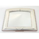 An Italian silver mirror,